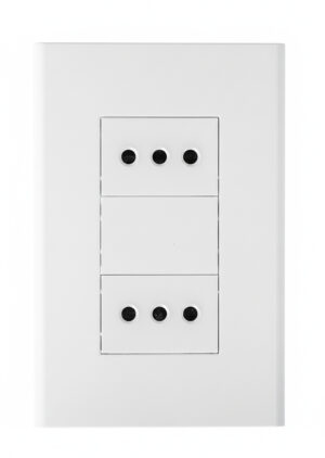 Modulo tomacorriente doble 10A blanco