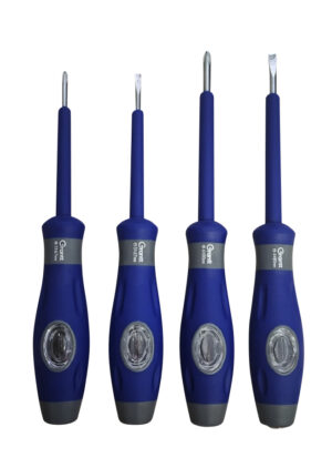 Set atornilladores con tester paleta/cruz 3 y 4mm